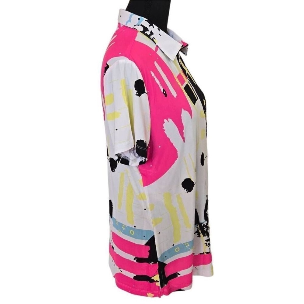 Jamie Sadock Abstract Polo Athletic
Shirt Short Sleeve Sz L - Picture 2 of 10